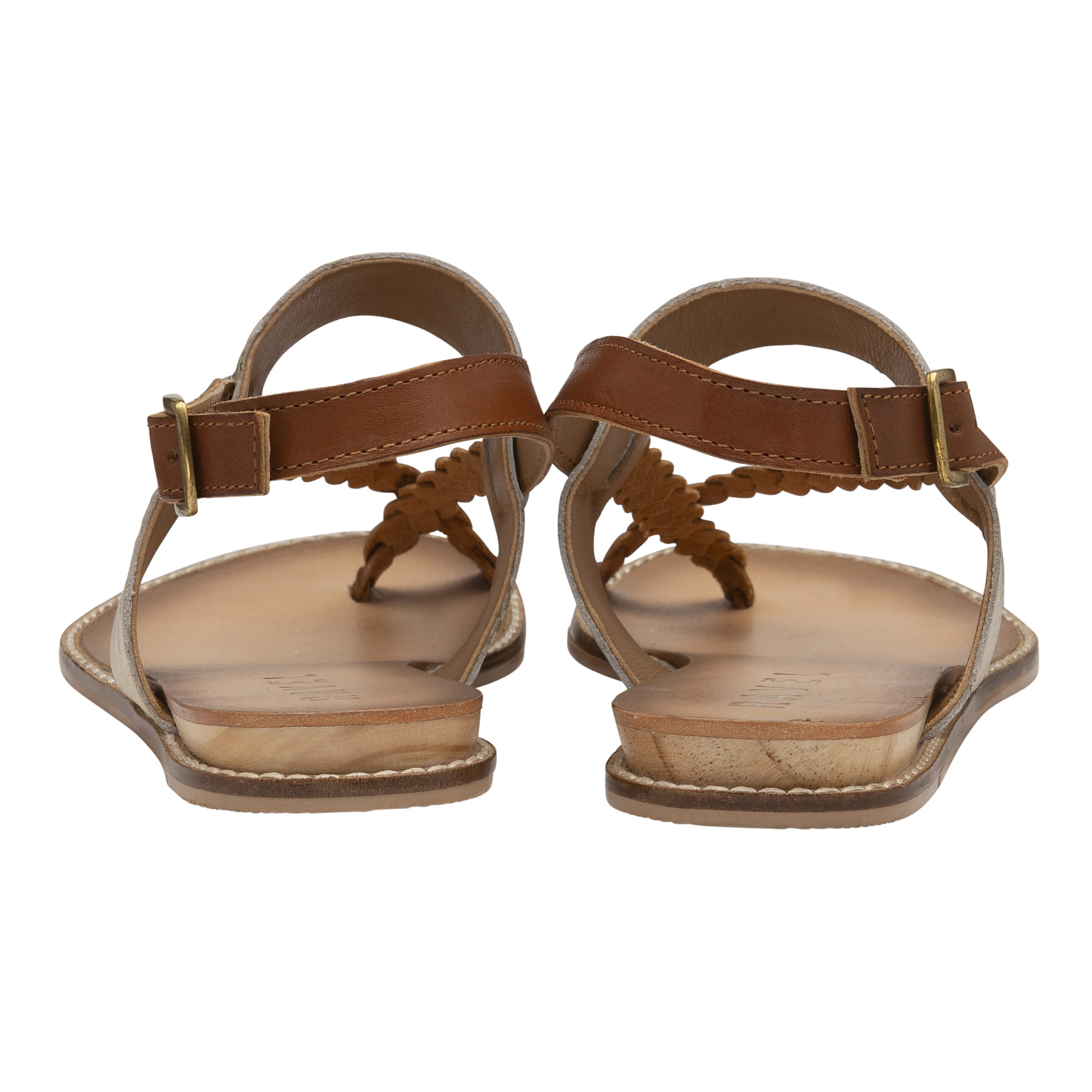 RAVEL Black & Leopard-Print Luna Flat Sandals