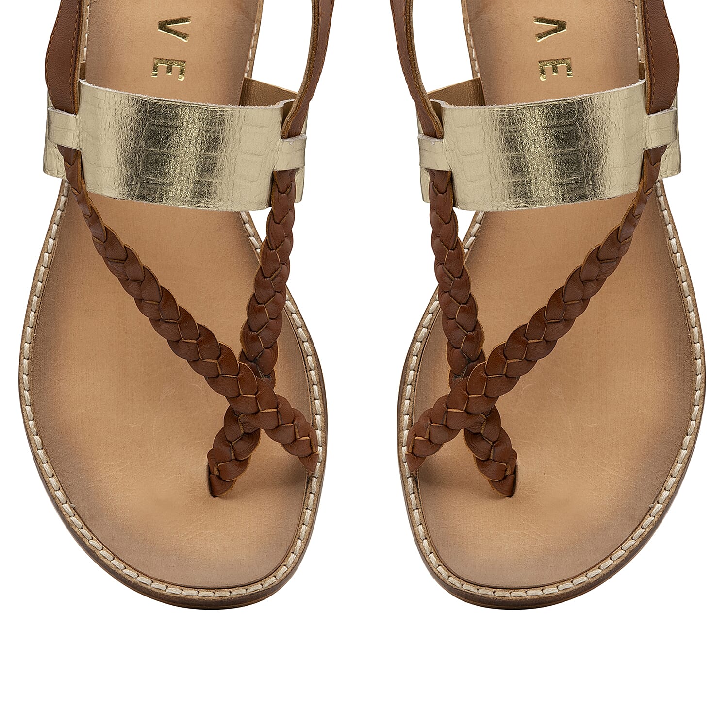 RAVEL Black & Leopard-Print Luna Flat Sandals