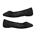 Black Ballerina Bow Tie Ballet Pumps (Size 3)