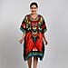 JOVIE Fantasy Printed Short Kaftan - Blue and Multi