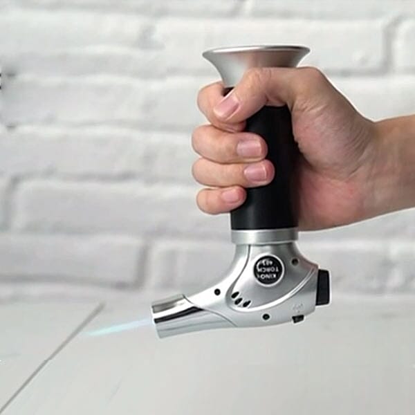 Professional and Refillable Butane Blow Torch with Safety Lock & Adjustable Flame  For Crafts Cooking BBQ Baking