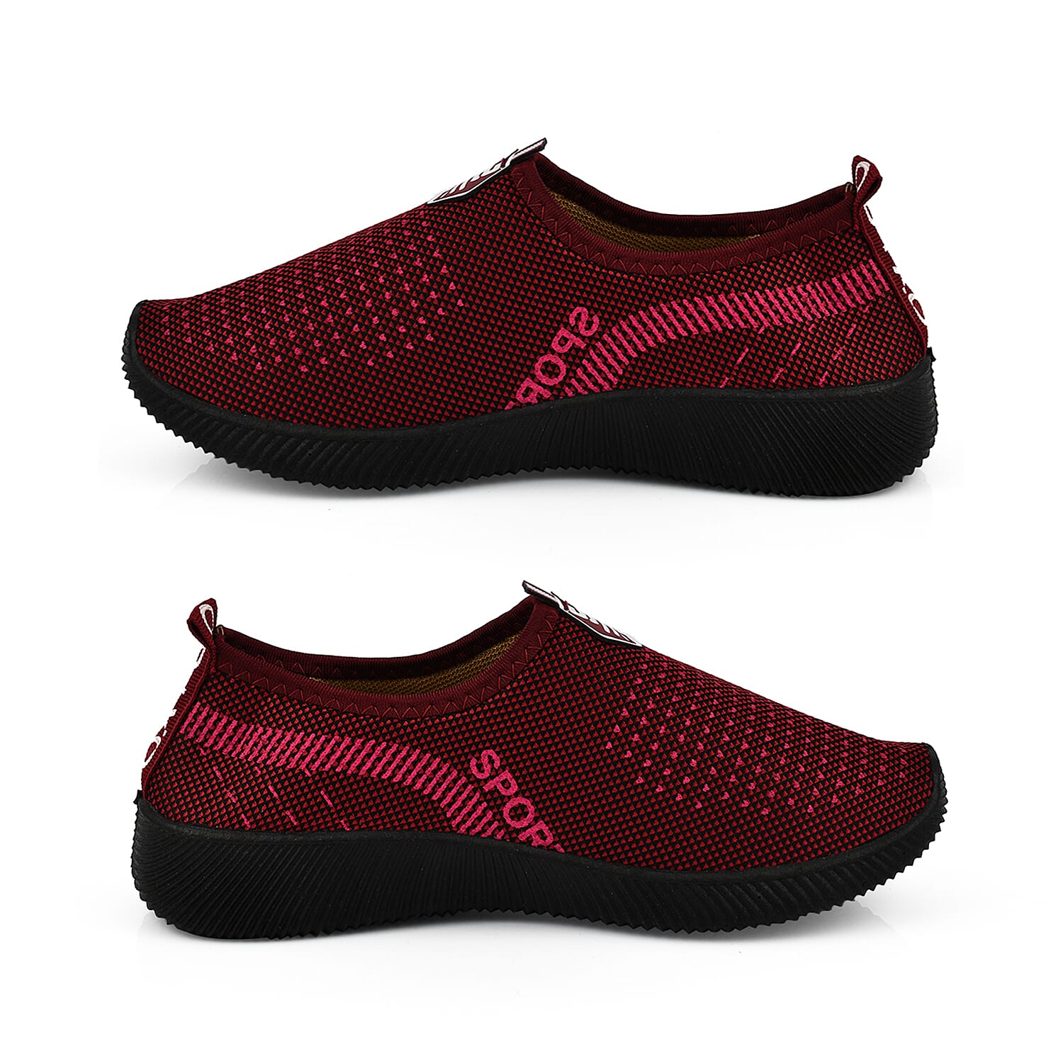 Sport and Leisure Slip-On Shoes in Black