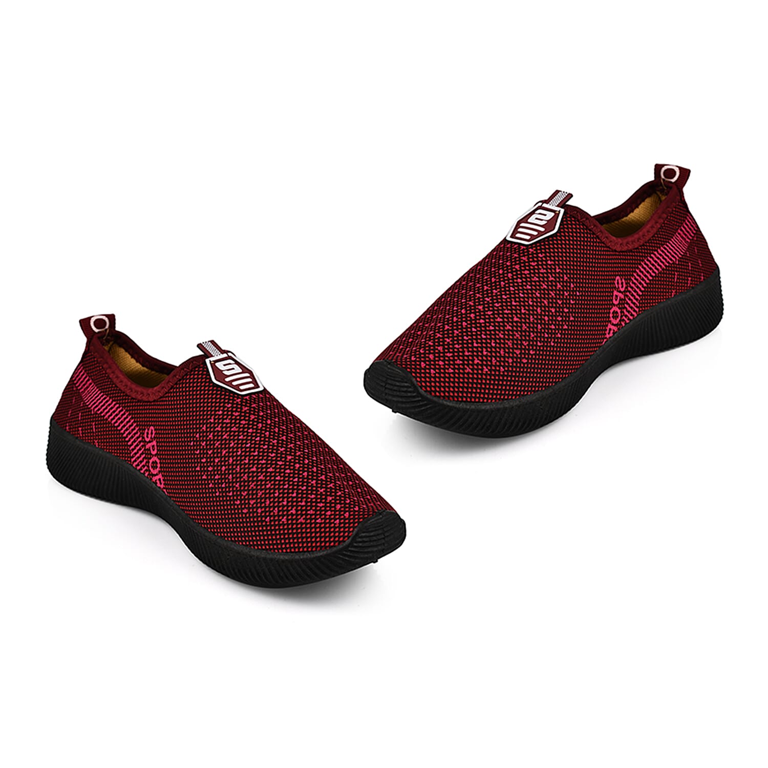 Sport and Leisure Slip-On Shoes in Black