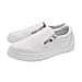 White Croc Pattern Zipper Canvas Trainers (Size 3)