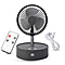 Portable and Lightweight Foldable Fan with Four Wind Speed Settings (Includes 1pc Remote Control, 1pc USB Cable) - Grey