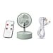 Portable and Lightweight Foldable Fan with Four Wind Speed Settings (Includes 1pc Remote Control, 1pc USB Cable) - Green