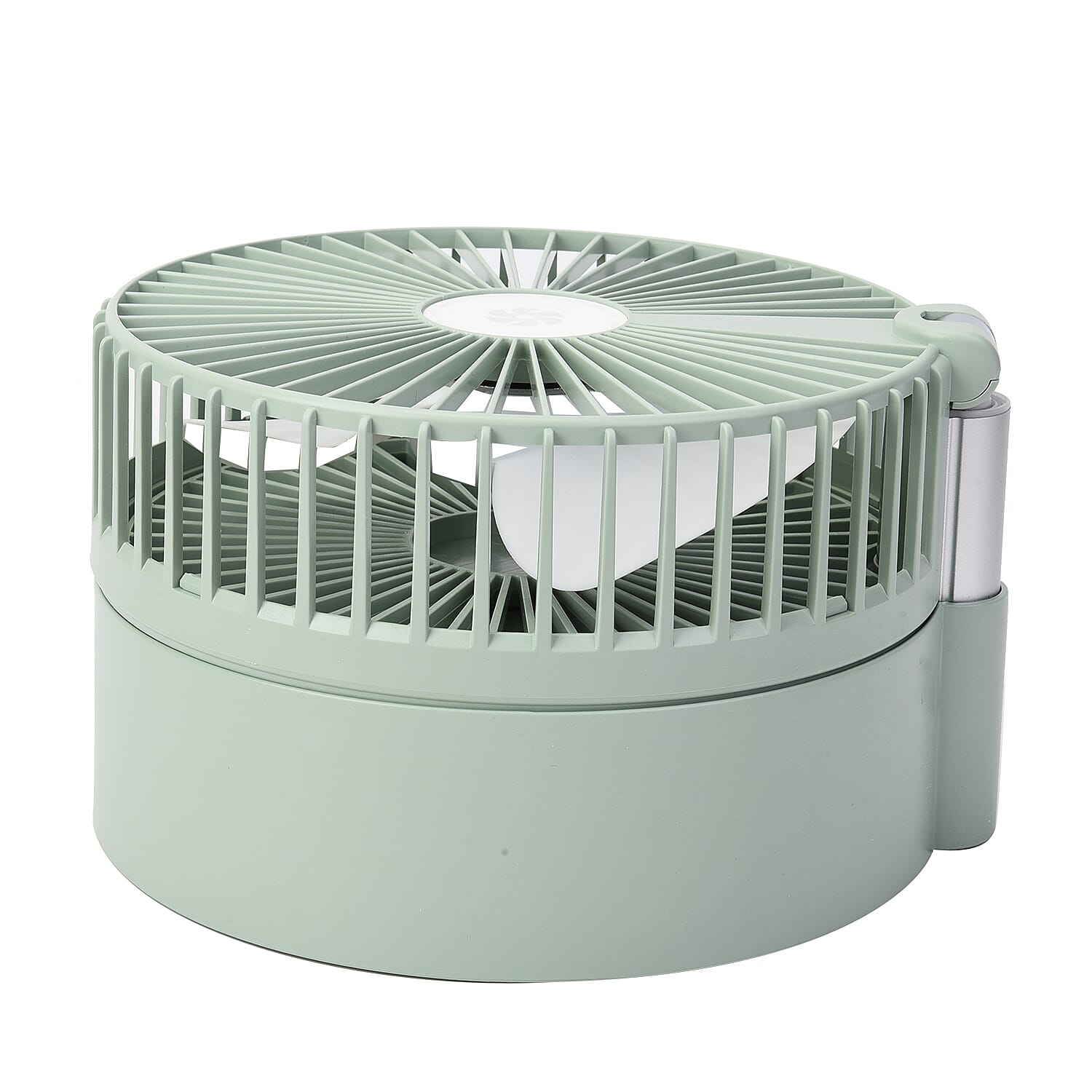 Portable and Lightweight Foldable Fan with Four Wind Speed Settings (Includes 1pc Remote Control, 1pc USB Cable) - Green