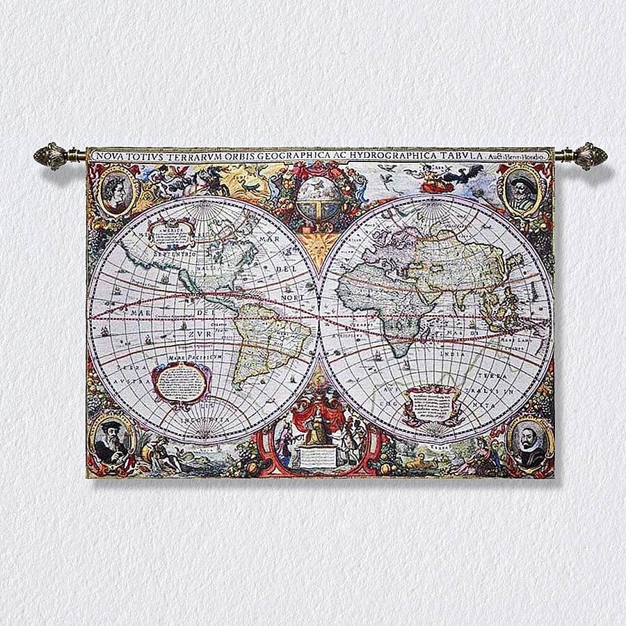 Signare Tapestry - 100% Cotton Wall Hanging - Map
