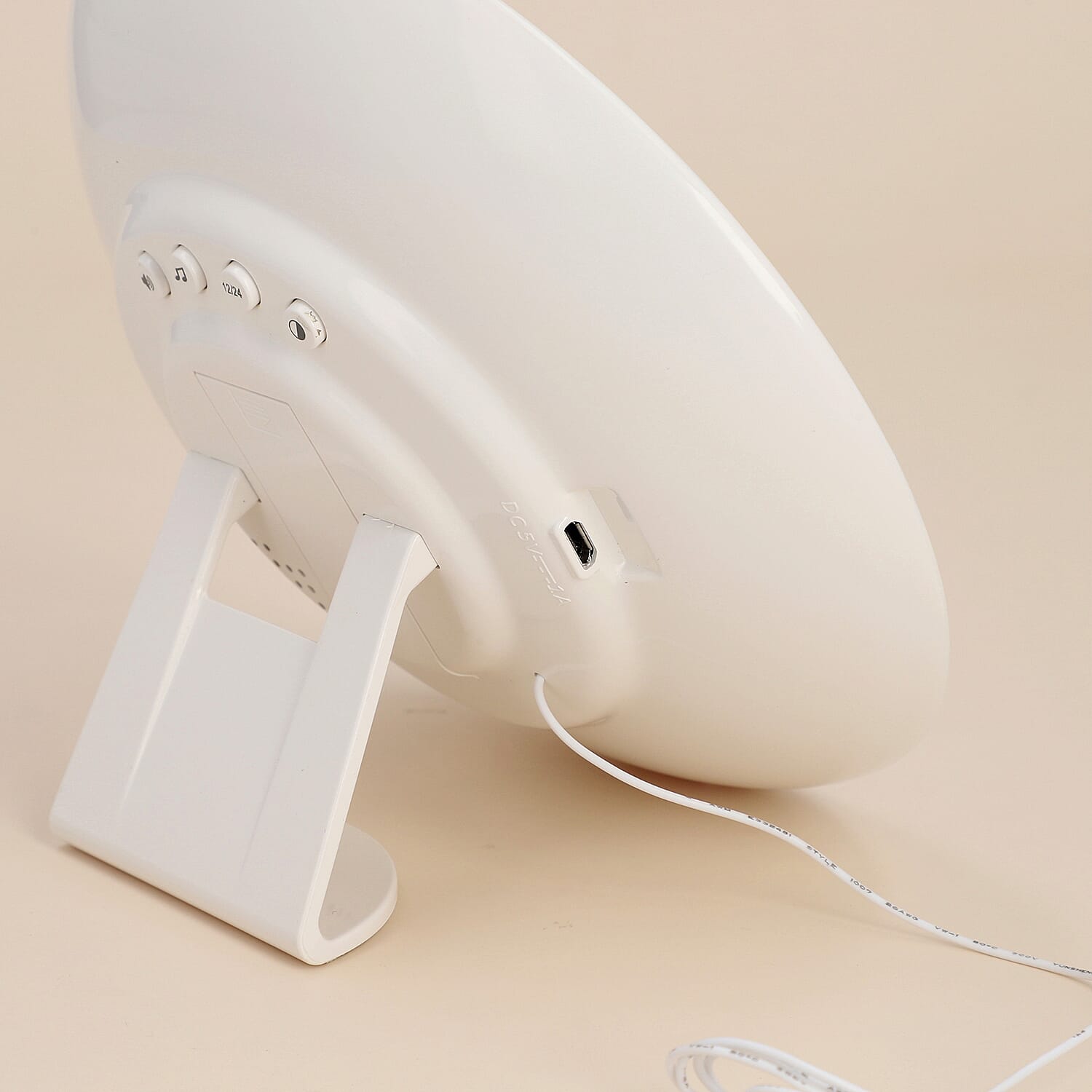 3 in 1 Colour Changing Alarm Clock, Lamp, FM Radio with USB cable and 3 Adapters UK, US, Asia (2xAAA batteries - not included)