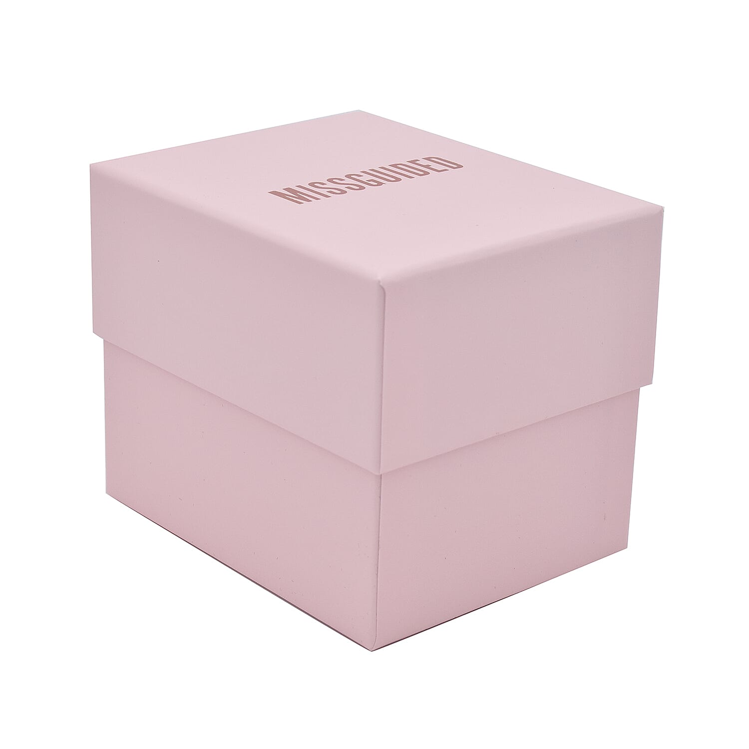 MISSGUIDED Silver Dial Rose Gold Bezel Watch in Silver & Rose Gold Tone with Chain Strap