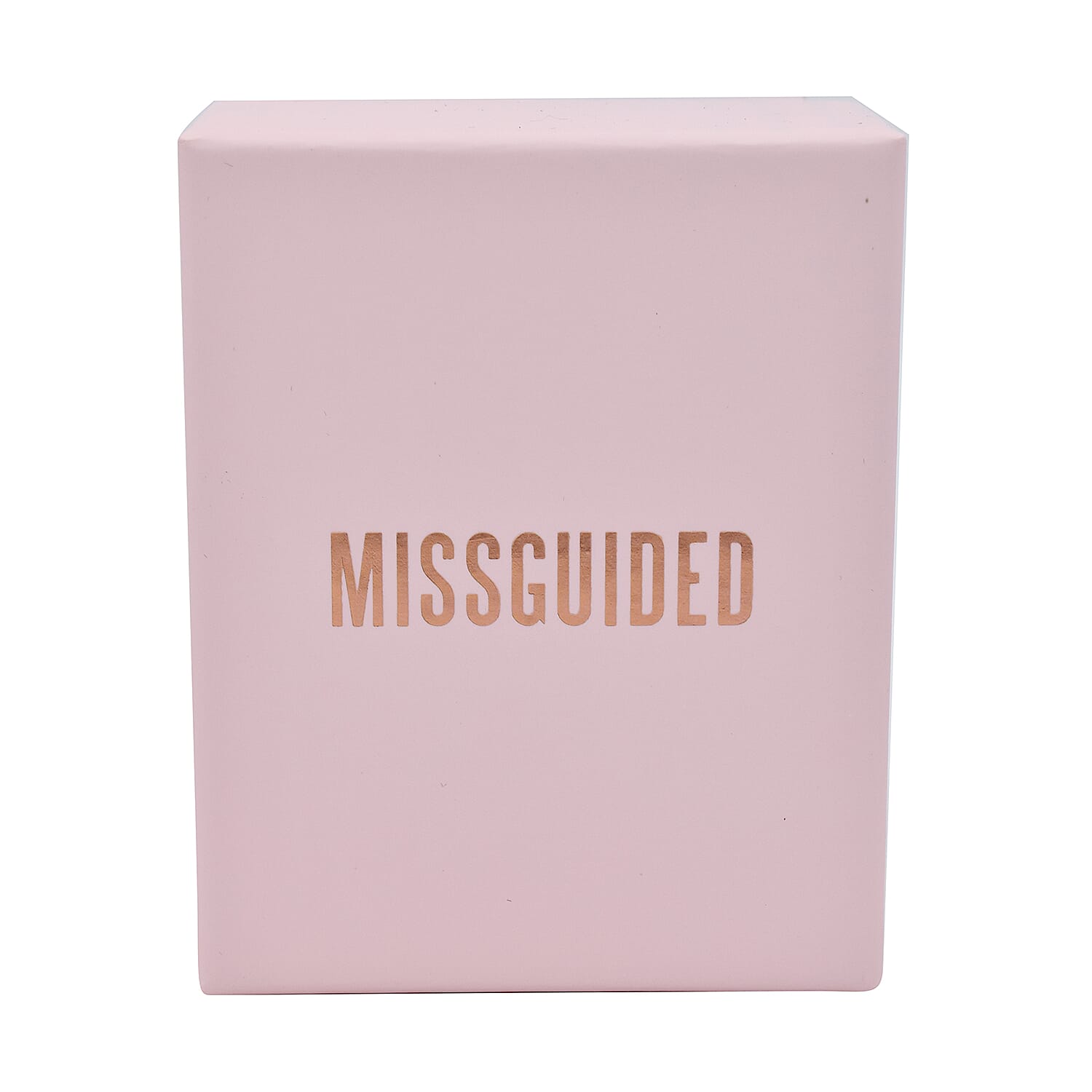 MISSGUIDED Silver Dial Rose Gold Bezel Watch in Silver & Rose Gold Tone with Chain Strap