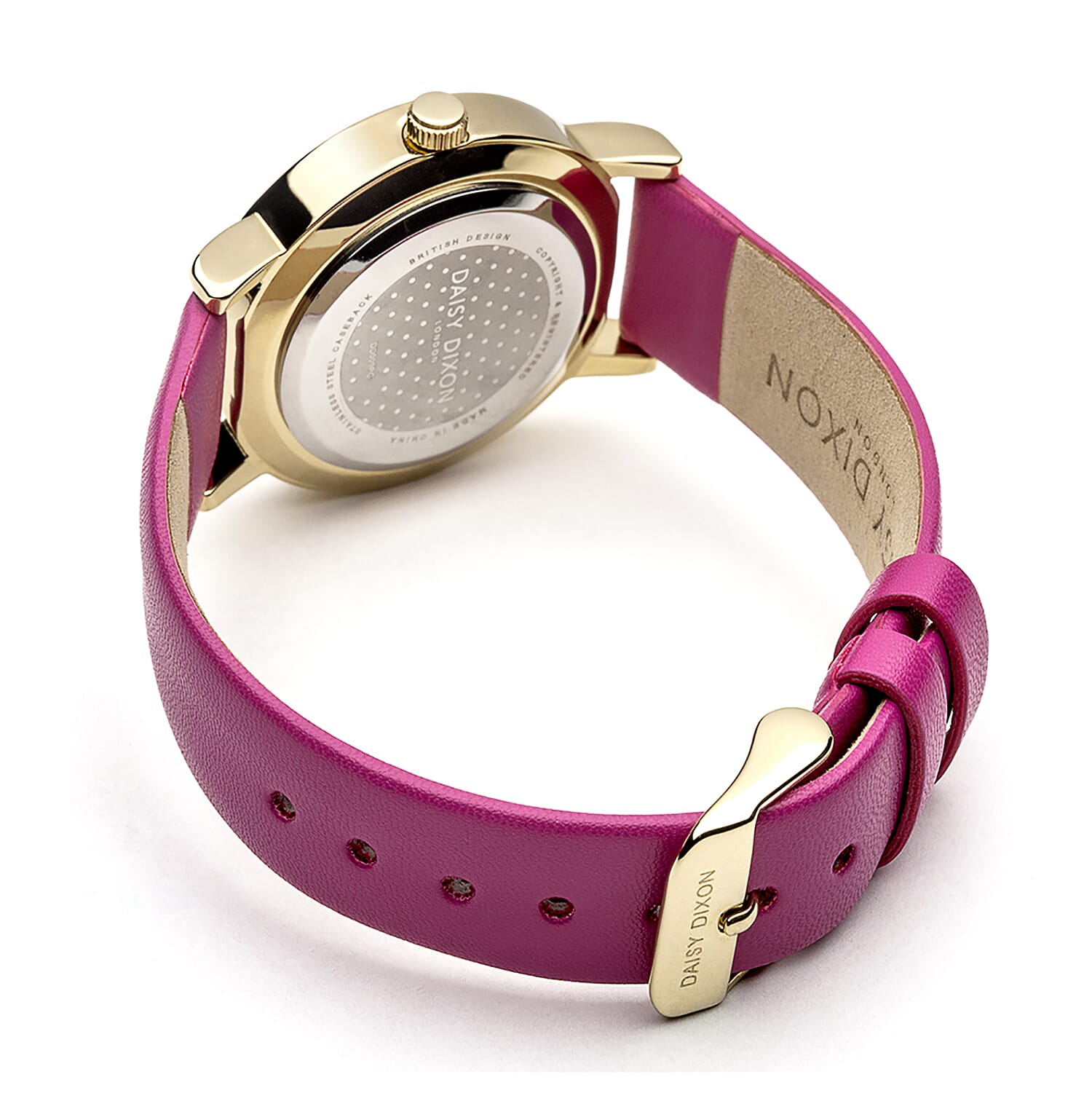 Daisy Dixon  Pink Strap With Striped Dial Ladies Watch