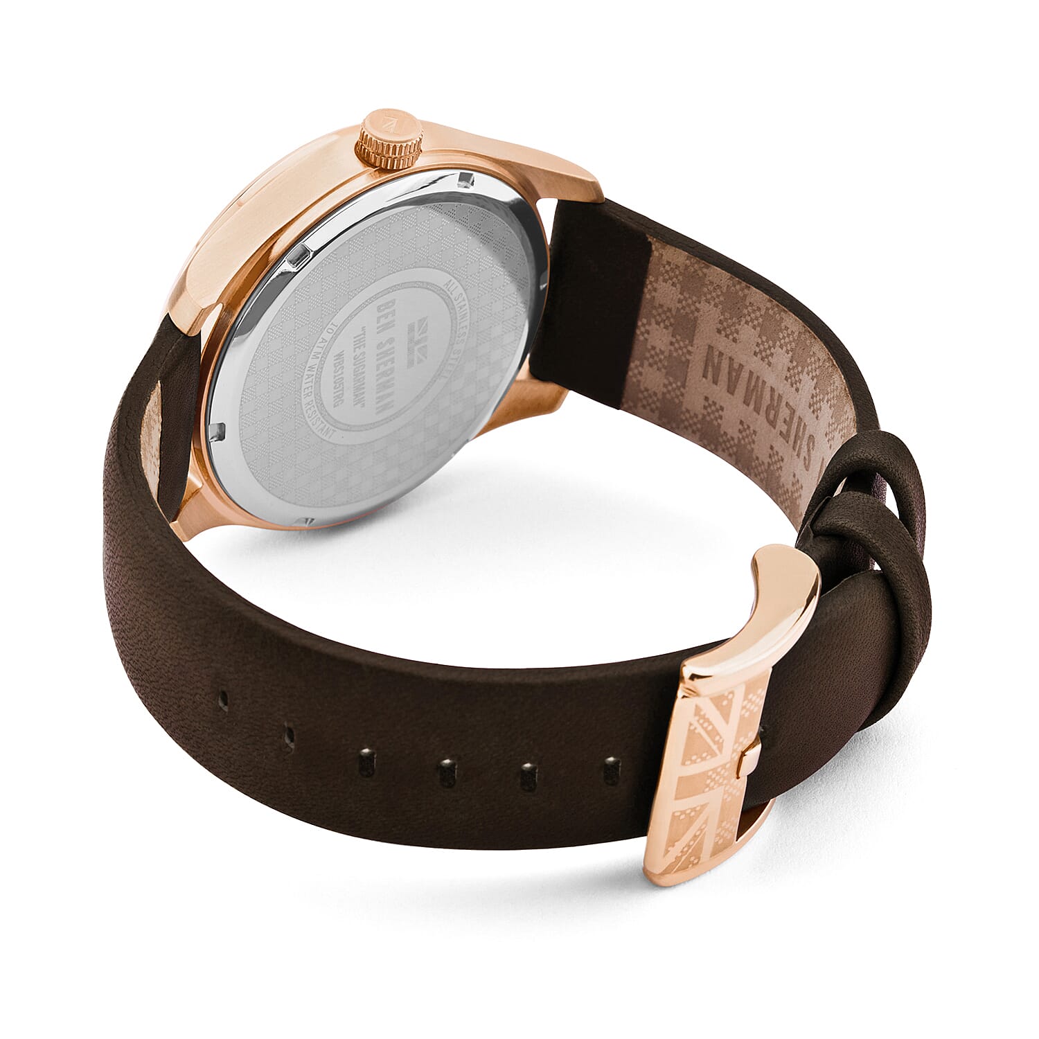 Ben Sherman Watch with Mink Dial and Brown Leather Strap