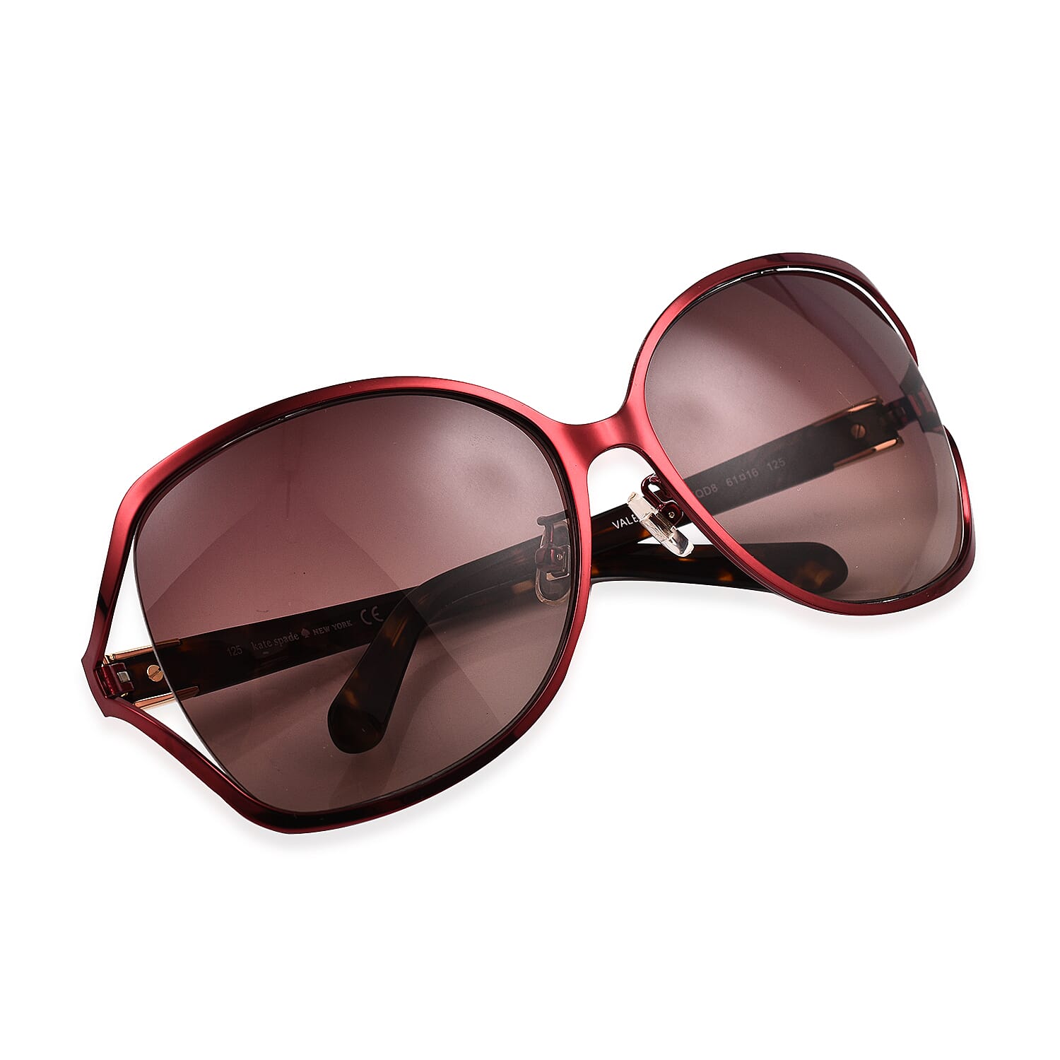 Closeout deal - Kate Spade UV Protection Designer Sunglasses - Red