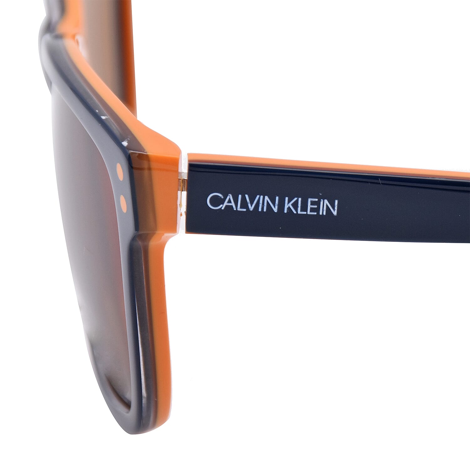 CALVIN KLEIN Blue and Orange Wayferer Sunglasses with Brown Lenses