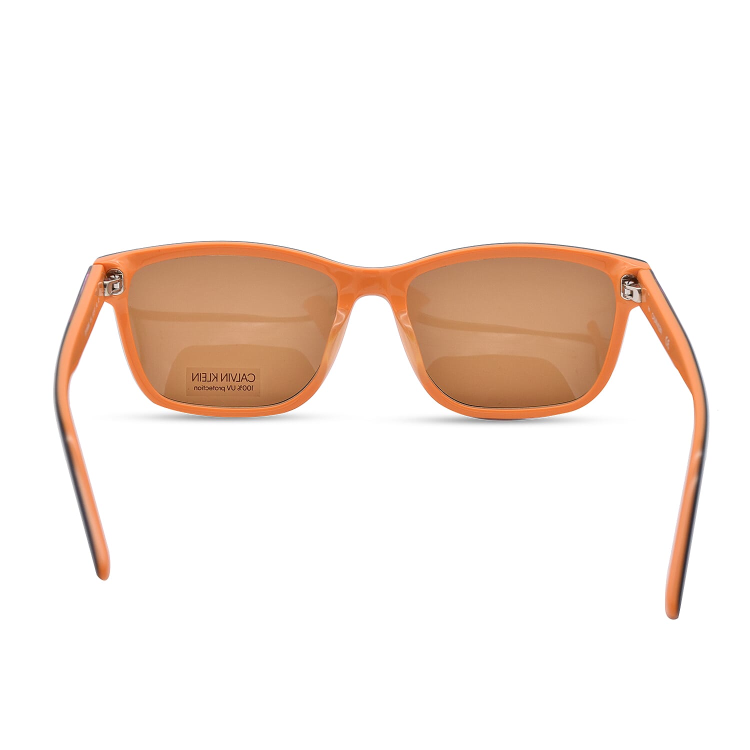 CALVIN KLEIN Blue and Orange Wayferer Sunglasses with Brown Lenses