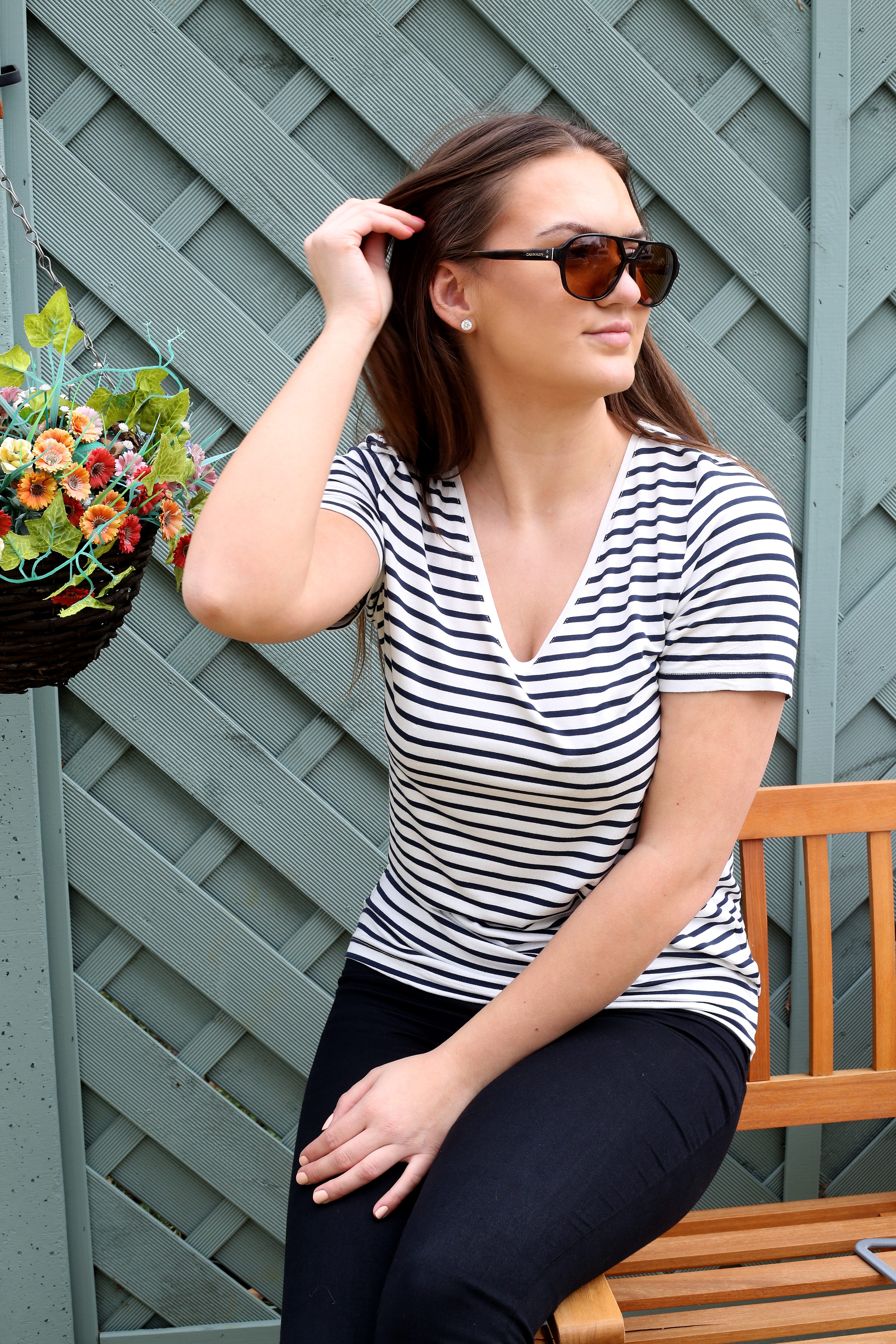 CALVIN KLEIN Dark Brown Aviator with Brown Tint Lenses