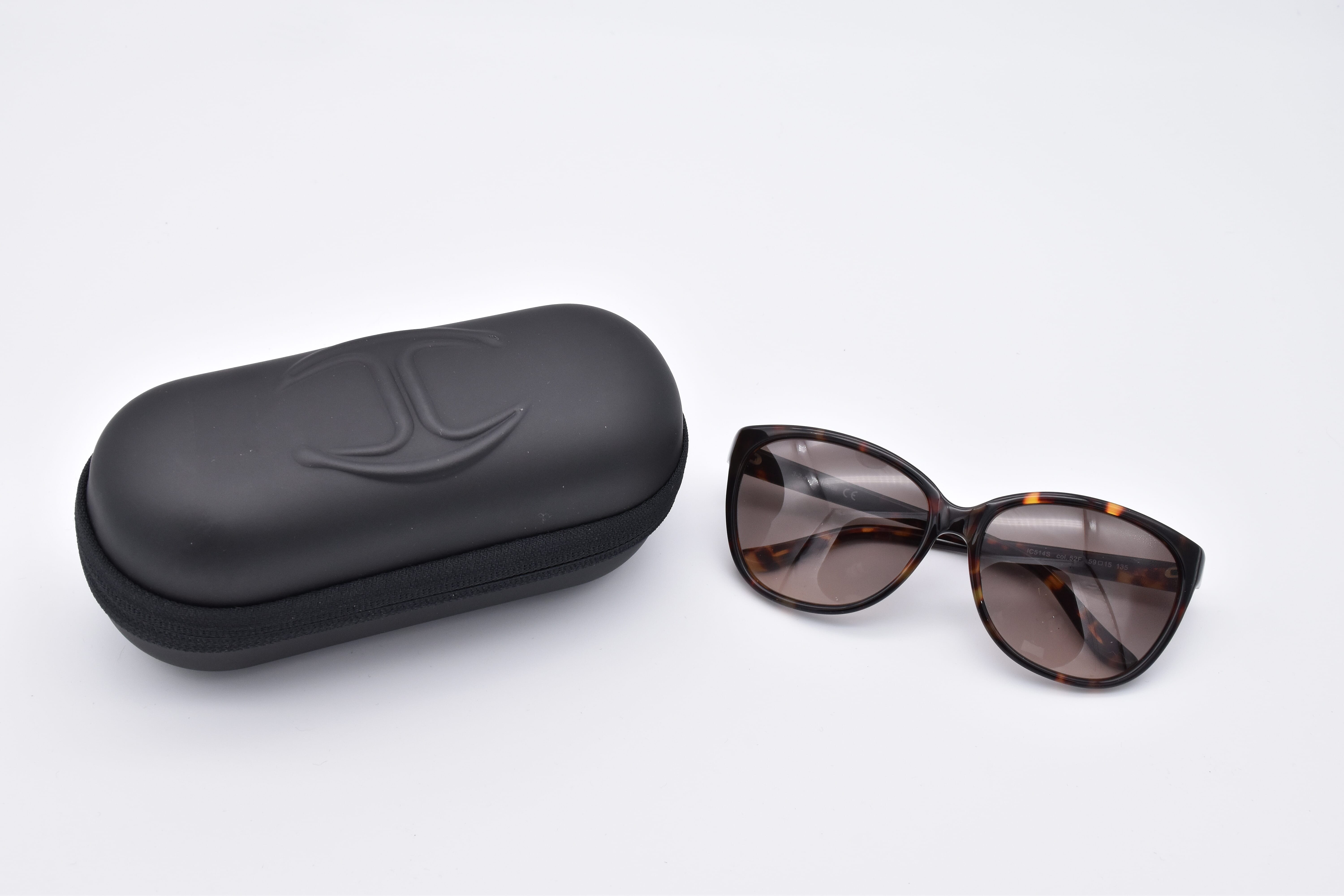 JUST CAVALLI Brown Tortoise Pattern Cat-Eye Sunglasses with Brown Lenses