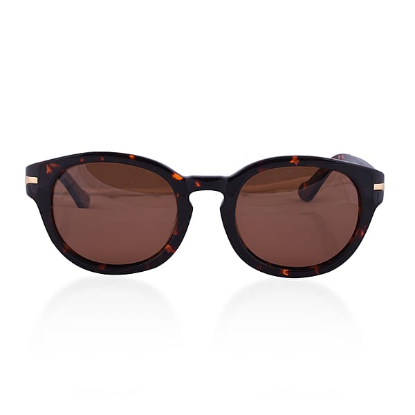 Loopies Round Polarised Folding Sunglasses in Dark Brown - 6296124 - TJC