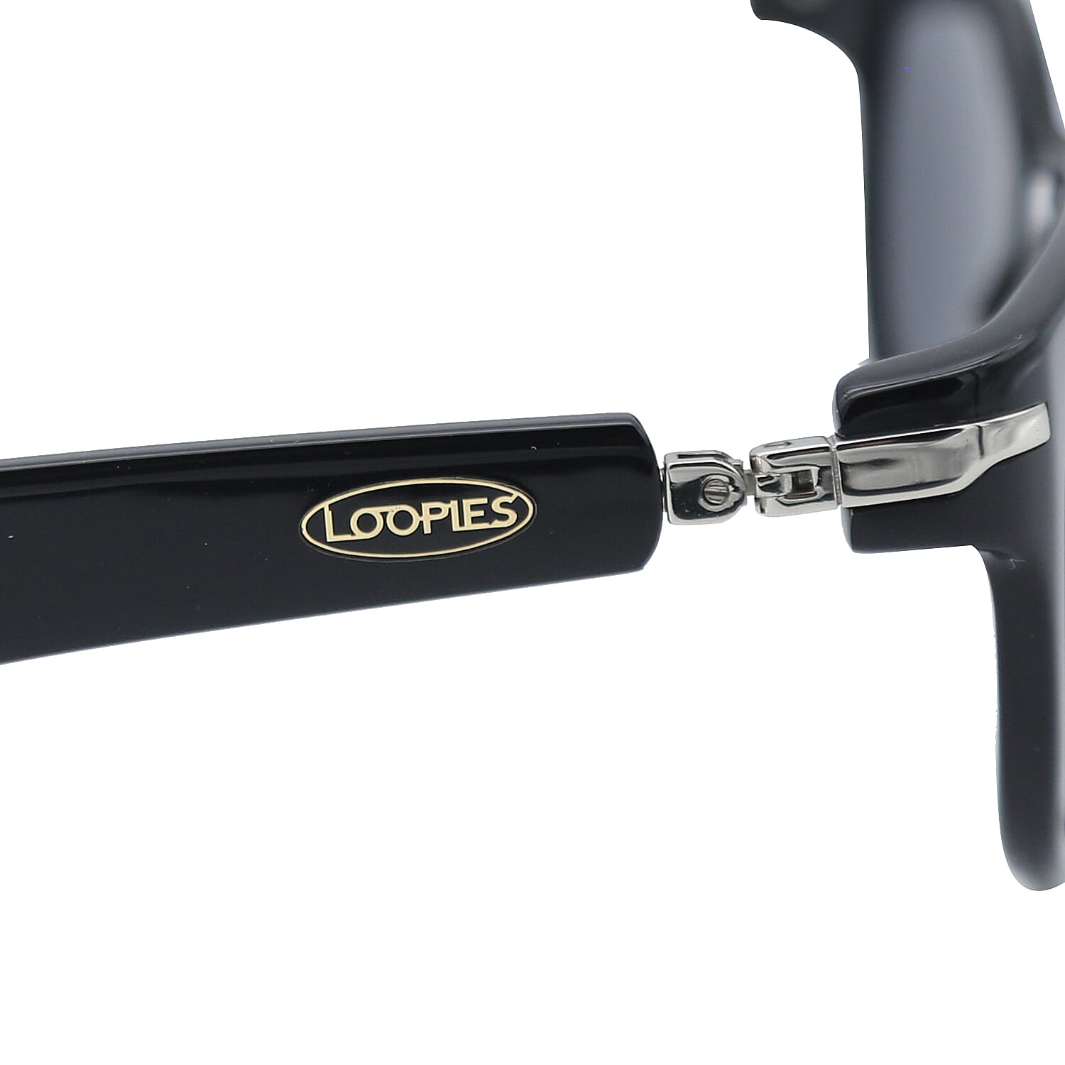 Loopies Wayfarer Polarized Folding Sunglasses in Black