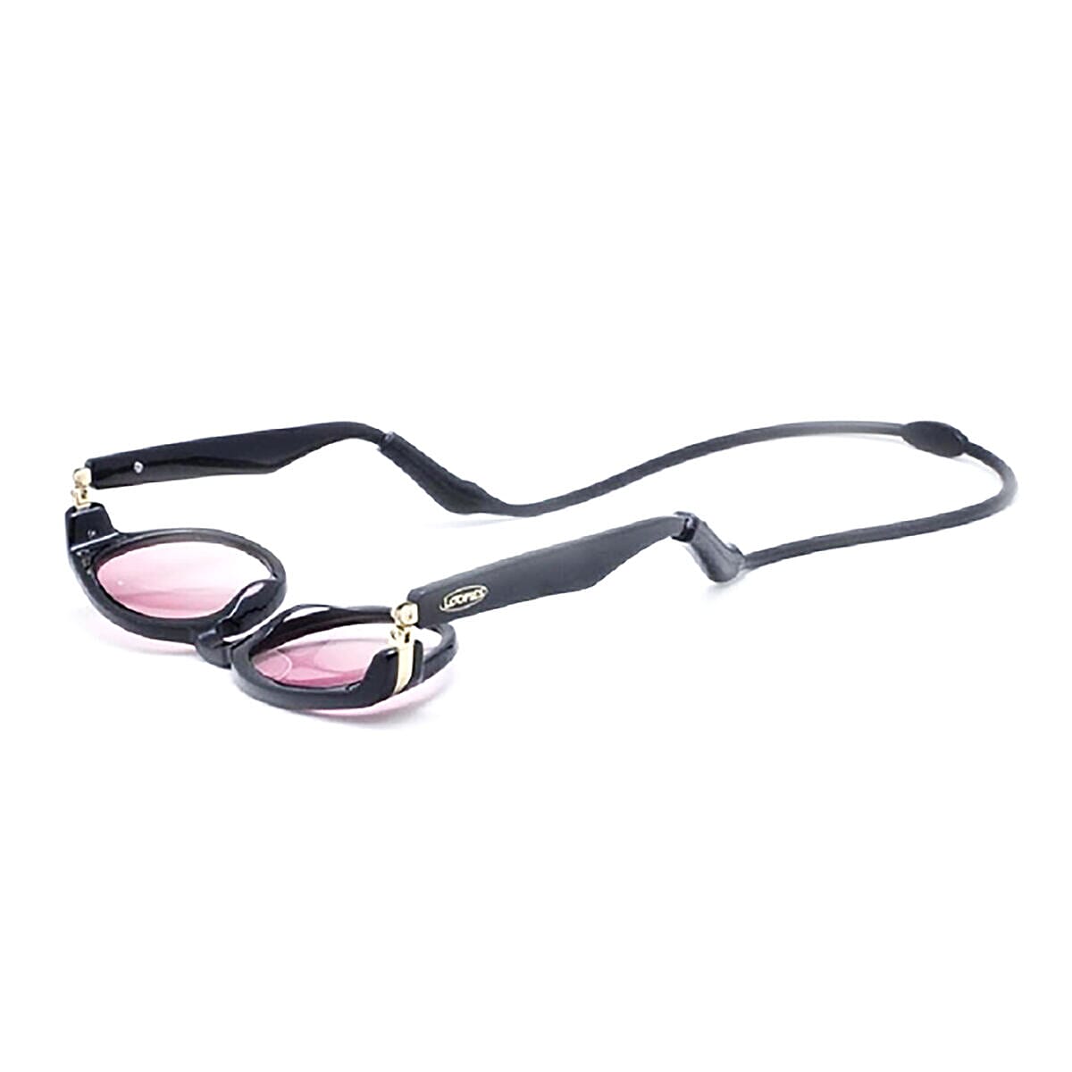 Loopies Round Polarized Folding Sunglasses in Black