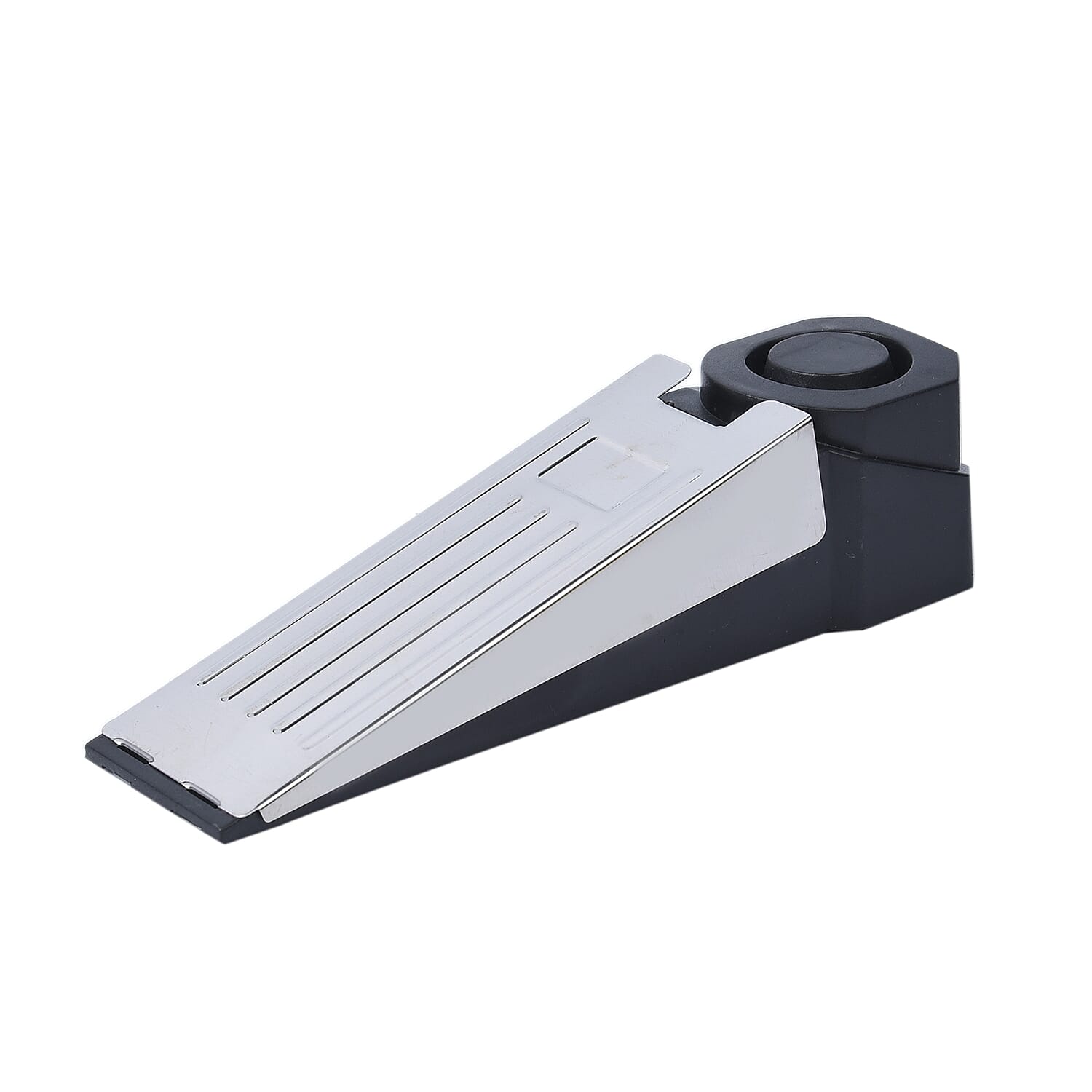 Set of 3 - Portable Wedge-Shaped Door Security Stopper Alarm with Non-slip Rubber (120dB  Adjustable Alarm)