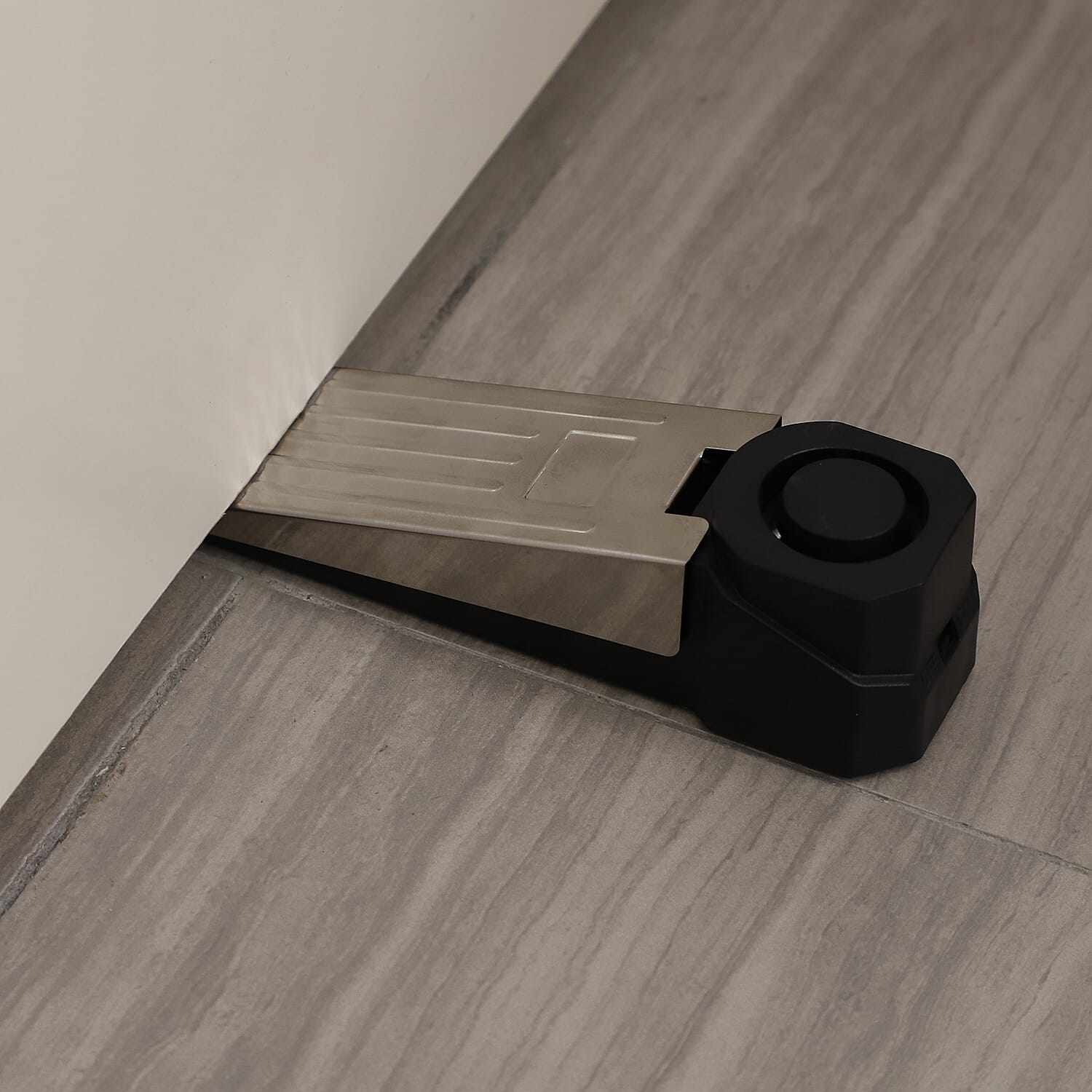 Set of 3 - Portable Wedge-Shaped Door Security Stopper Alarm with Non-slip Rubber (120dB  Adjustable Alarm)