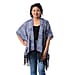 Printed Kimono with Tassel in Blue