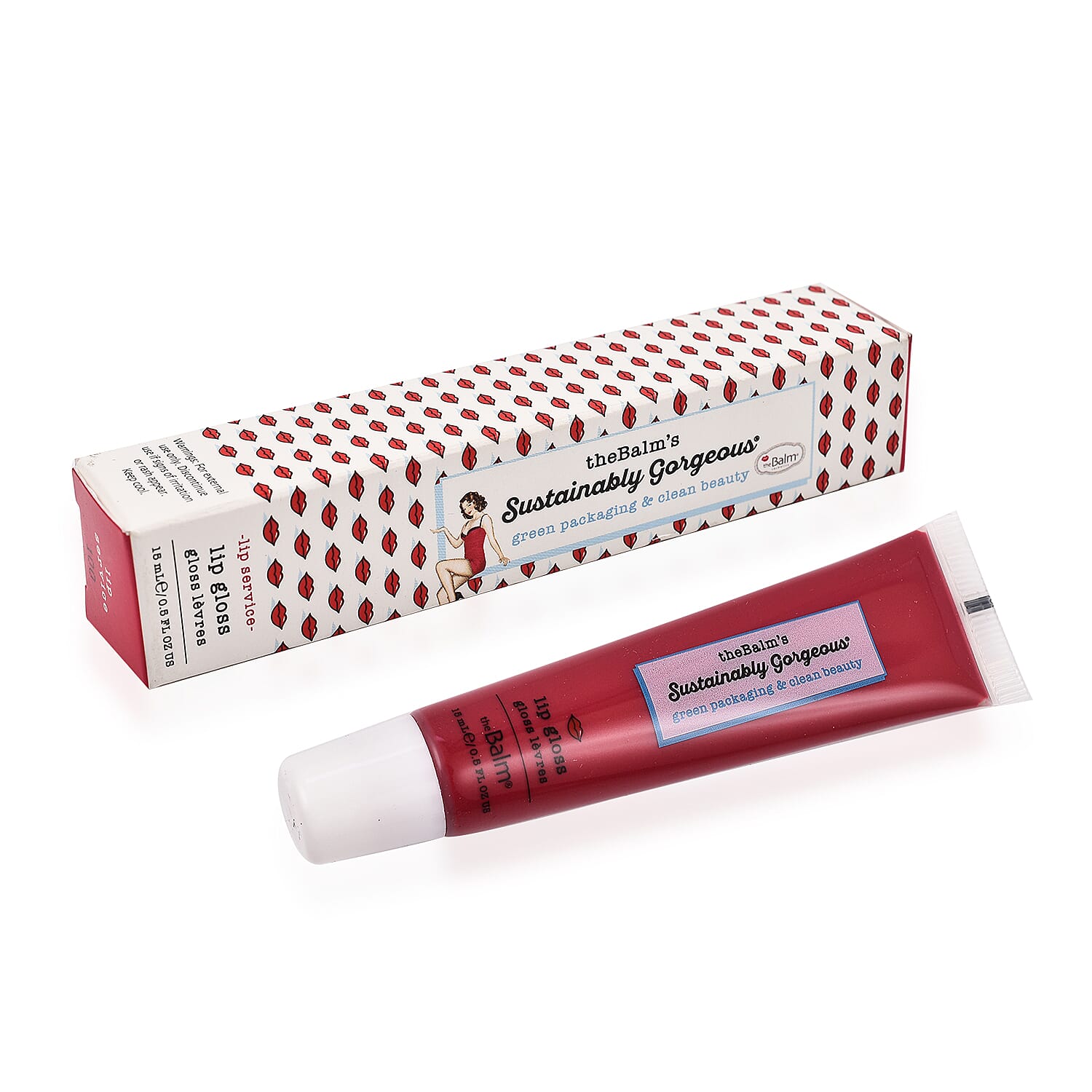 The Balm- Sustainably Gorgeous Lip Gloss Lip Service - 15ml