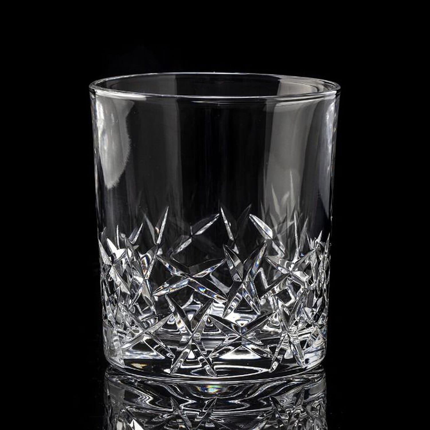 Set of 4 - Royal Worcester Ledbury Lead Crystal Tumbler (9.5x7.5cm)