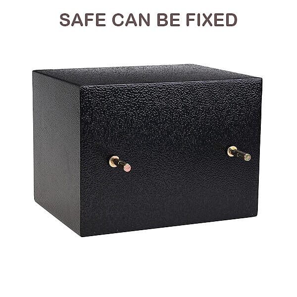 Programmable Digital Safe- Battery Enabled 17E Safe Box in Brown (Size 23x17cm)