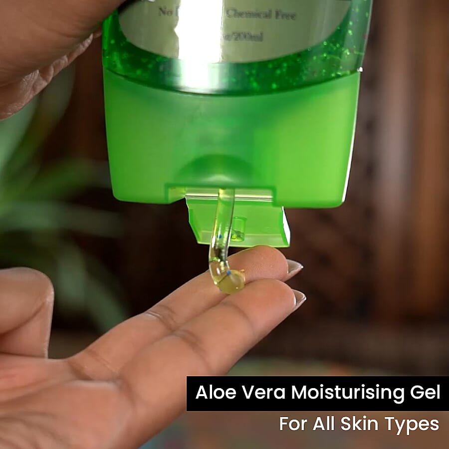 Marigold + Lotus: Aloe Vera Moisturising Gel with Tea Tree oil and Cucumber Extract  - 200 ML