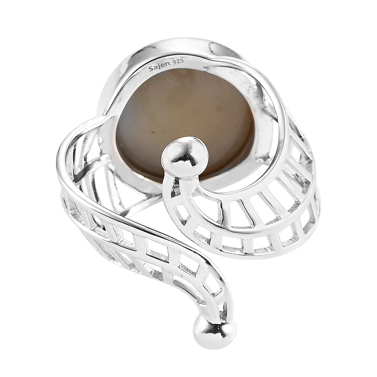 Sajen Silver ILLUMINATION Collection - Drusy Agate Ring in Sterling Silver 11.50 Ct.
