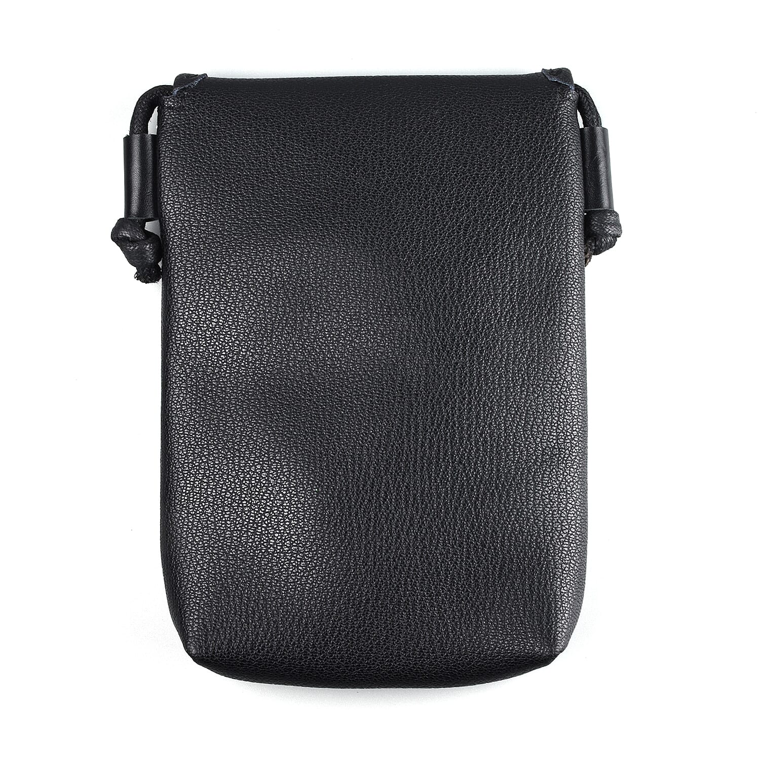  Genuine Leather Crossbody Bag - Black