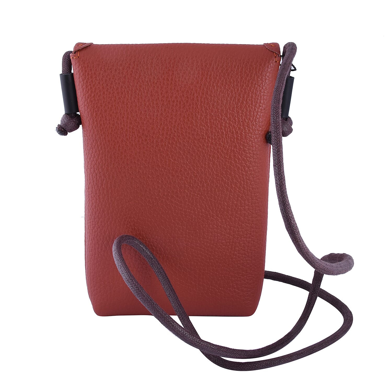 100% Genuine Leather Crossbody Bag with Shoulder Strap (Size 13x4x20cm) - Mustard