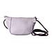 Genuine Leather Middle Size Crossbody Bag - Grey