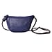 enuine Leather Middle Size Crossbody Bag - Navy