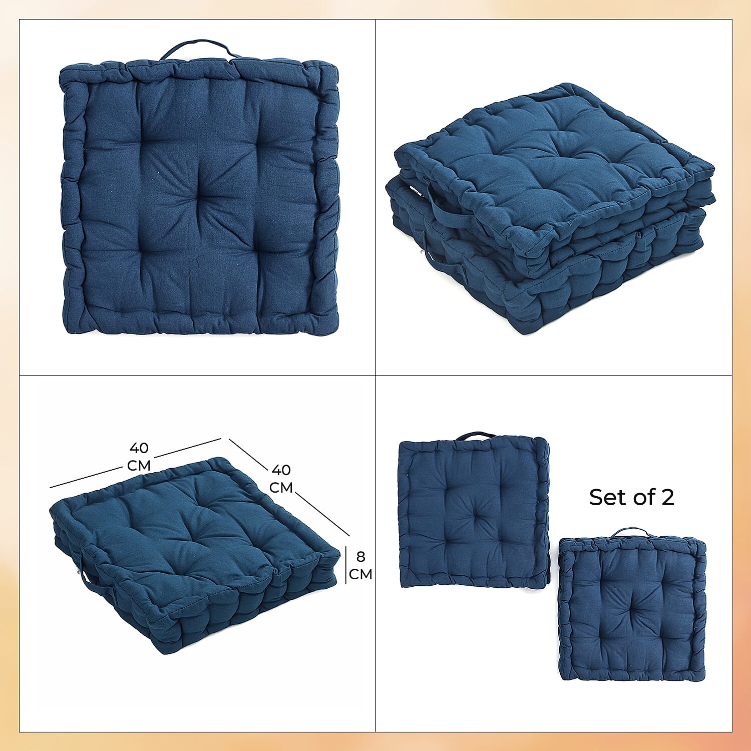  Cotton Solid Cushion Cover - Dark Green