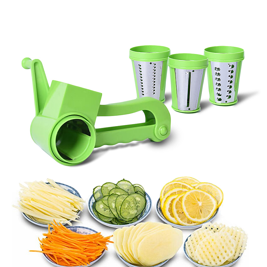 Hand-Manual-Mini-Slicer-with-Stainless-Steel-Blades-Green
