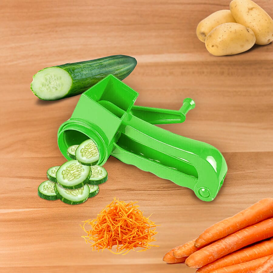 Mini Slicer with 3 Blade (Size 18x8x12cm) - Green