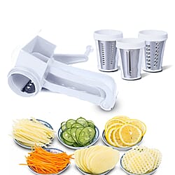 Mini Slicer with 3 Blade (Size 18x8x12cm) - White