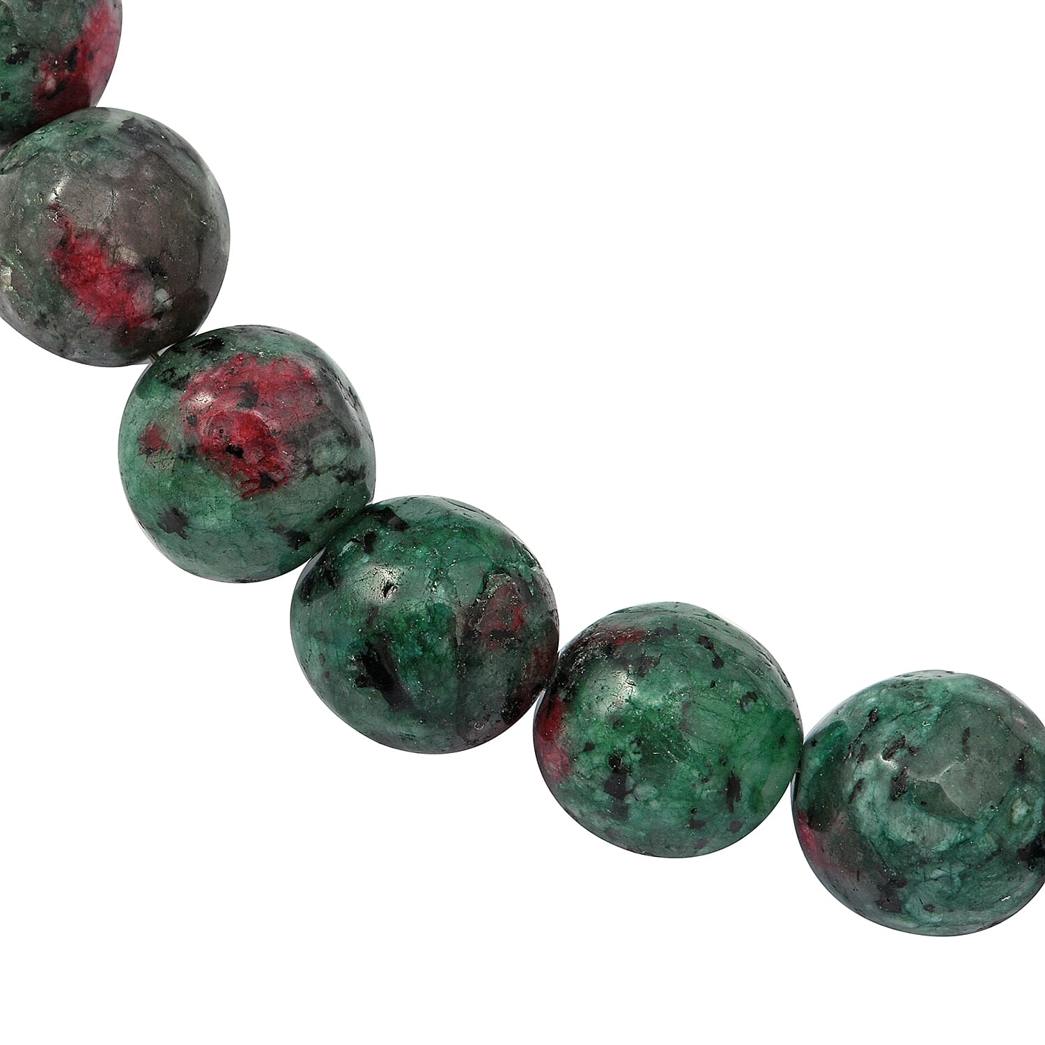 Collectors Edition- Rare Natural Ruby Zoisite  Necklace (Size - 18)  Sterling Silver 250.00 ct