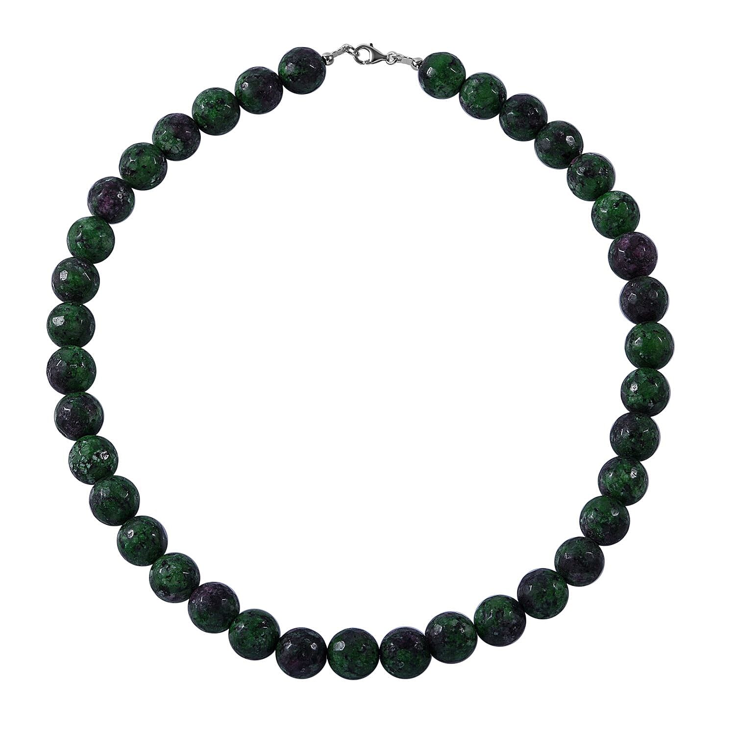 Collectors Edition- Rare Natural Ruby Zoisite  Necklace (Size - 18)  Sterling Silver 250.00 ct