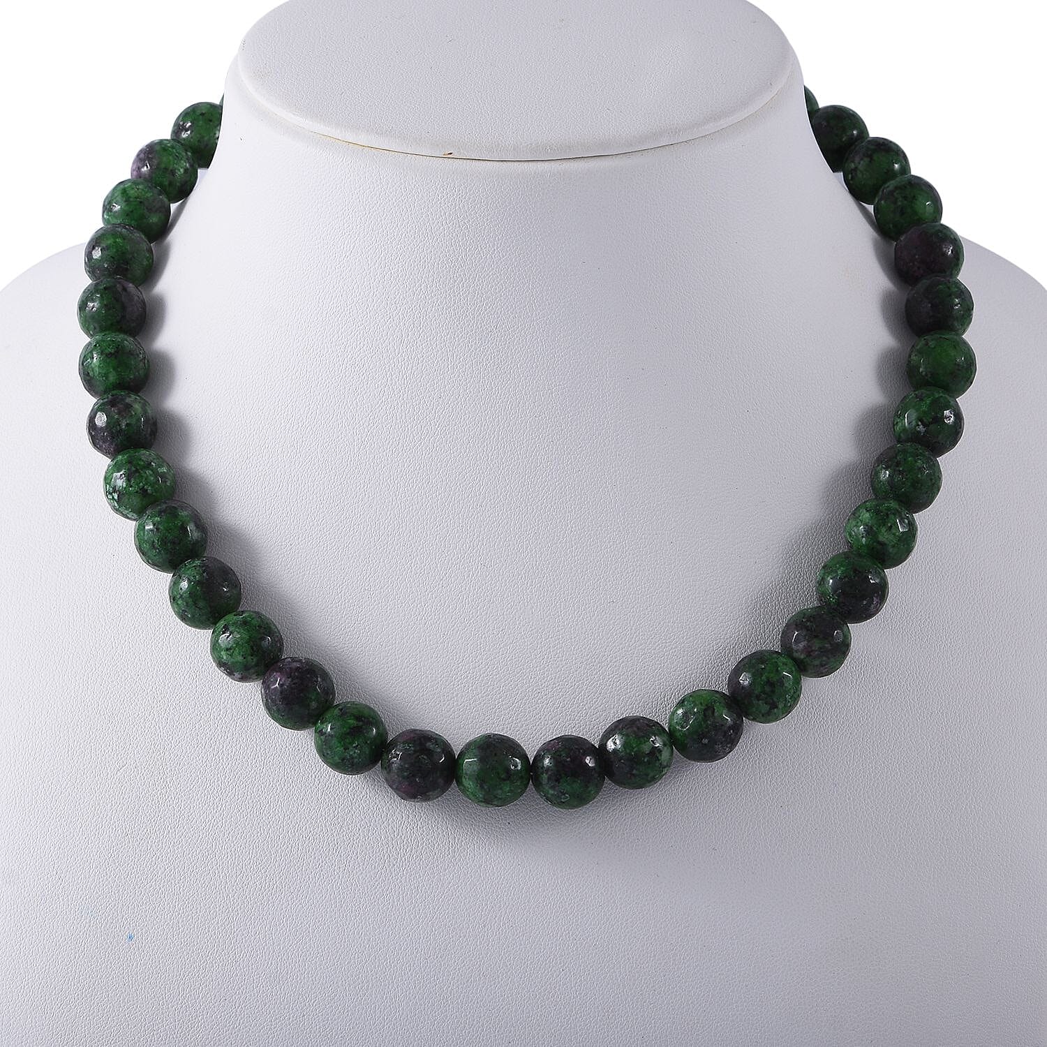 Collectors Edition- Rare Natural Ruby Zoisite  Necklace (Size - 18)  Sterling Silver 250.00 ct