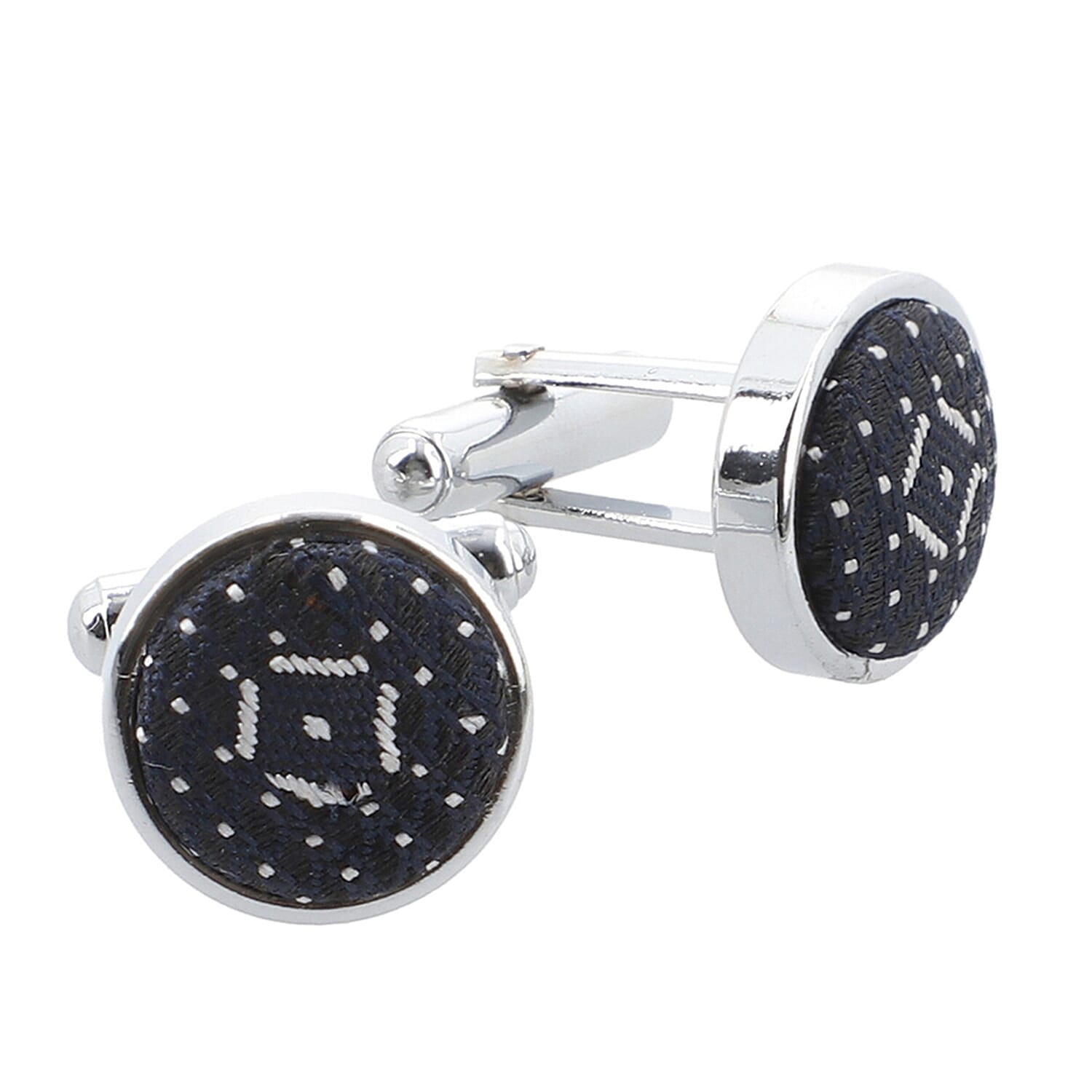 3 Piece Set - Tie, Cufflink, Pocket Square in a Gift Box - Black (Size Tie- 150x8 cm; Pocket Square- 25 cm)