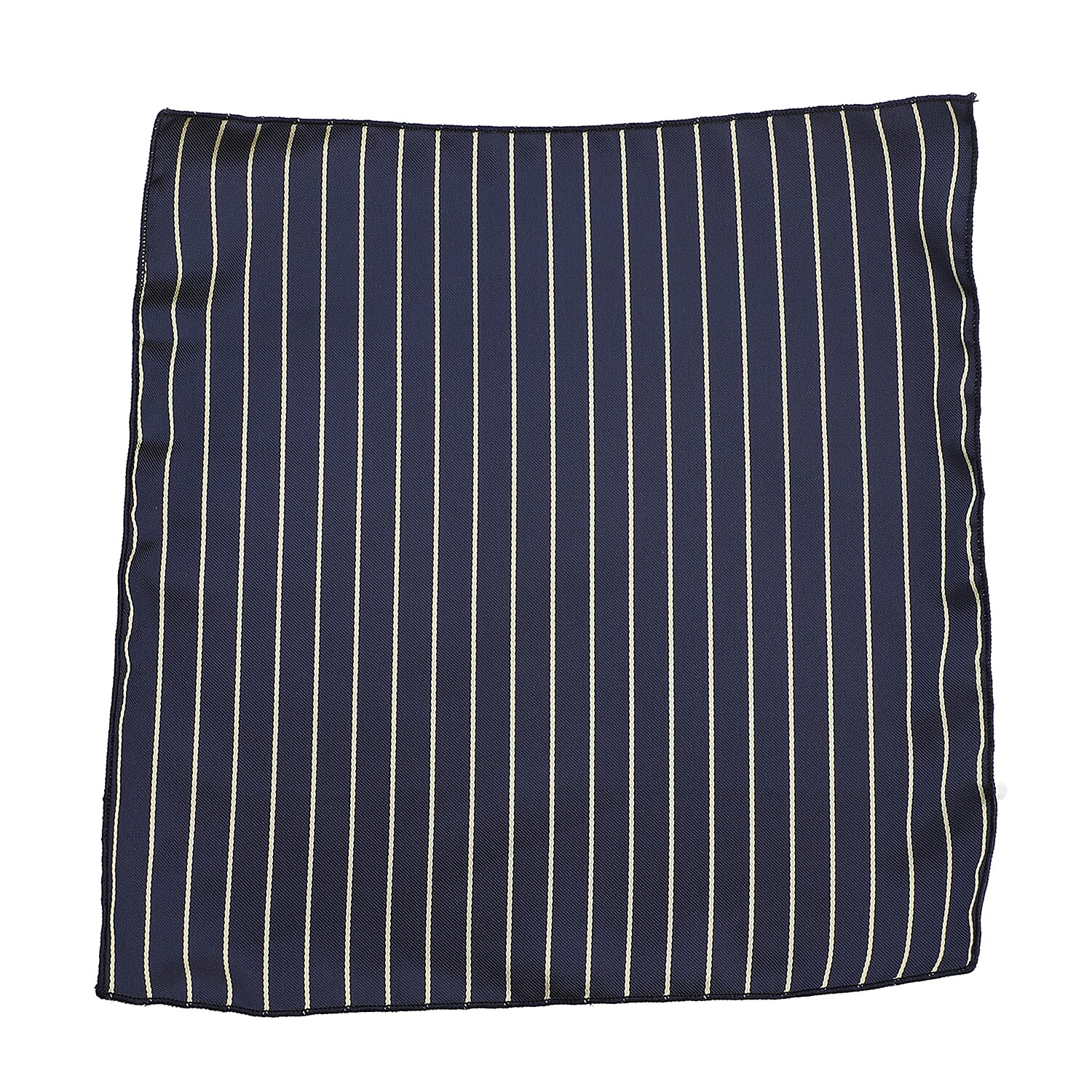 3 Piece Set - Tie, Cufflink, Pocket Square in a Gift Box - Navy (Size Tie- 150x8 cm; Pocket Square- 25 Cm)