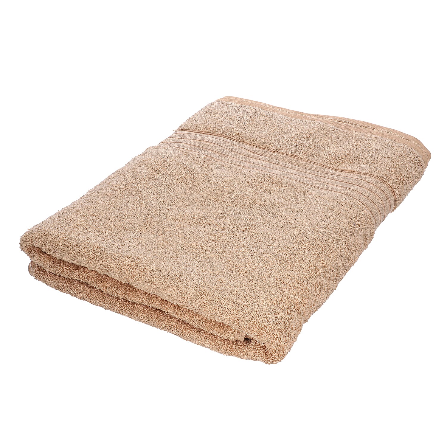 100%Egyptian Cotton Terry Towel Sheet (Size:165x90Cm) - Beige