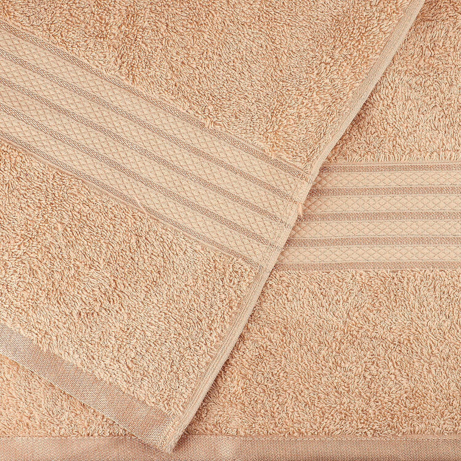 100%Egyptian Cotton Terry Towel Sheet (Size:165x90Cm) - Beige