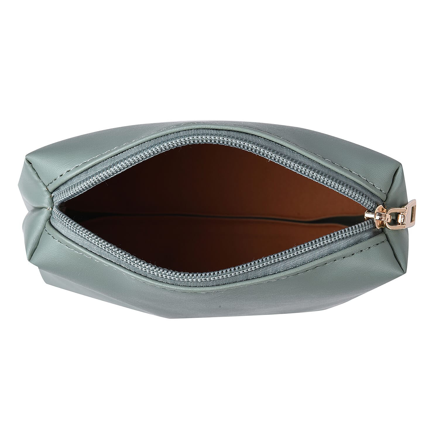 Set of 2 - PASSAGE Croc Embossed Tote bag and Pouch with Zipper Closure (Pouch size- 20x6x18cm and Bag size- 26X9X23 cm) - Green