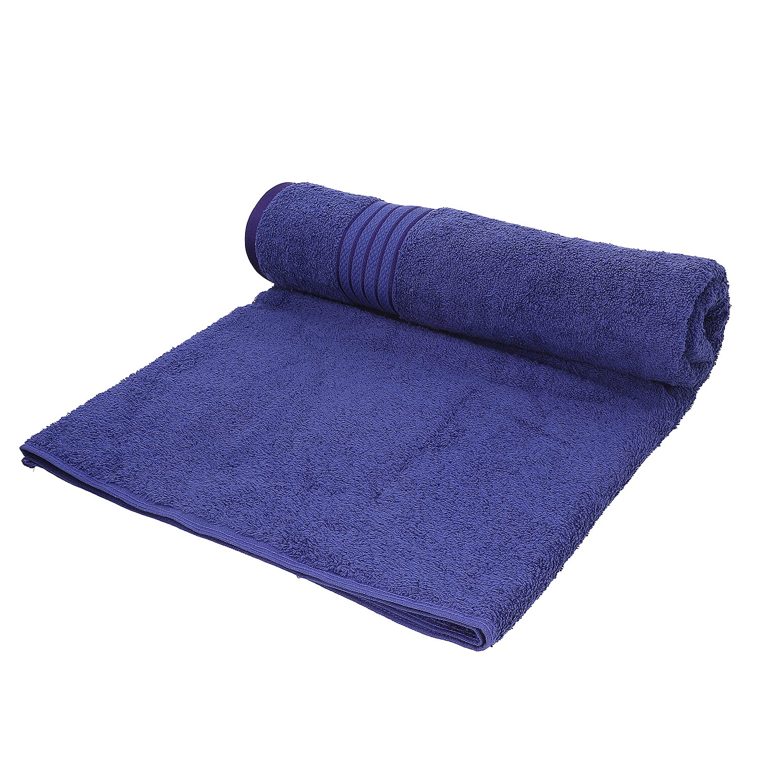 100%Egyptian Cotton Terry Towel Sheet (Size-165x90Cm) - Navy